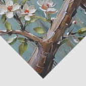 Owls on Branch Seidenpapier (Detail)