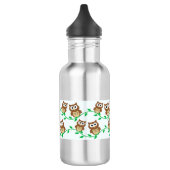 Owls Owls Owls Edelstahlflasche (Links)