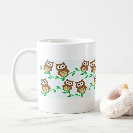 Owls Owls Owls Kaffeetasse (Mit Donut)