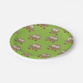 Owls Paper Plate Pappteller (Schrägansicht)
