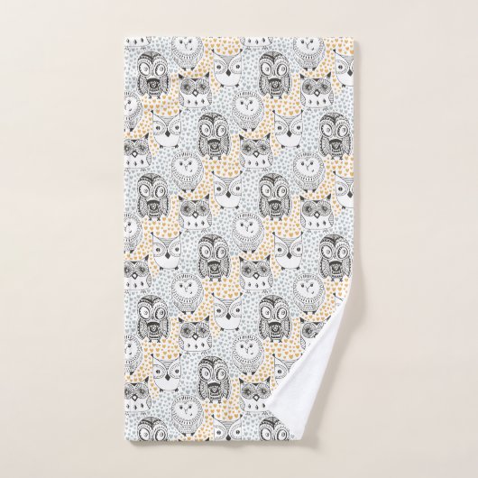 Owls Pattern Handtuch Set (Handtuch)