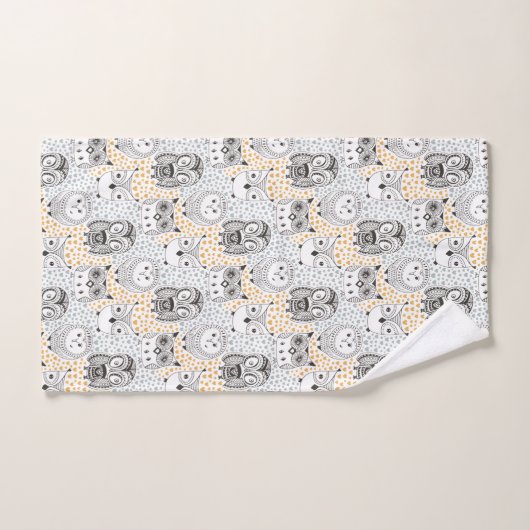 Owls Pattern Handtuch Set (Handtuch)