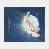Owls Personalisiert Fleecedecke (Vorderseite (Horizontal))
