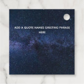 Owls Personalisiert Geschenkanhänger (Rückseite)