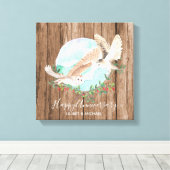 Owls Personalisiert Leinwanddruck (Insitu (Holzboden))