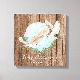 Owls Personalisiert Leinwanddruck