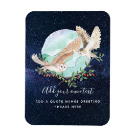 Owls Personalisiert Magnet