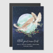 Owls Personalisiert Magnetkarte (Vorne/Hinten)