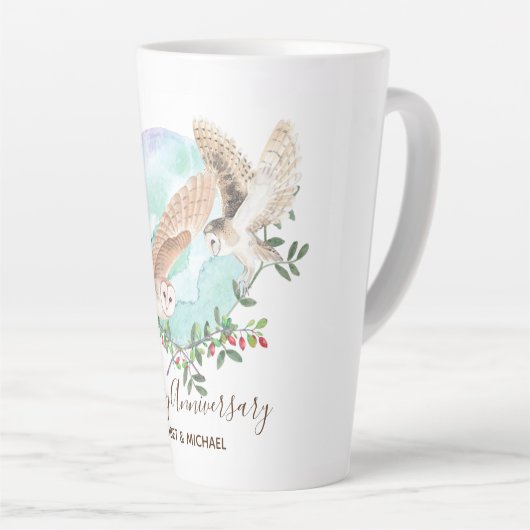 Owls Personalisiert Milchtasse (Rechte Ecke)