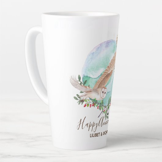 Owls Personalisiert Milchtasse (Linke Ecke)