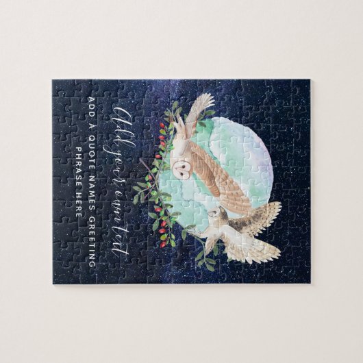 Owls Personalisiert Puzzle (Horizontal)