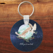 Owls Personalisiert Schlüsselanhänger (Vorderseite)