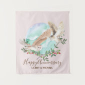 Owls Personalisiert Wandteppich (Vorderseite)