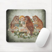 Owls Poker spielen Mousepad (Mit Mouse)