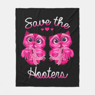 Owls Rettete ein Hooters Pink Ribbon Brustkrebs Ge Fleecedecke