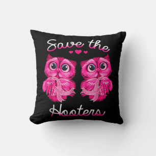 Owls Rettete ein Hooters Pink Ribbon Brustkrebs Ge Kissen