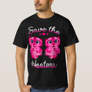 Owls Rettete ein Hooters Pink Ribbon Brustkrebs Ge T-Shirt