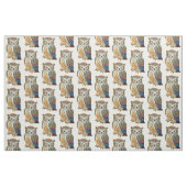 Owls - Schönes realistisches Owl Muster Stoff (Fat Quarter (45,7 x 55,9 cm))