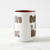 Owls sind ein Hoot Picture Logo, Tasse (Zentrum)