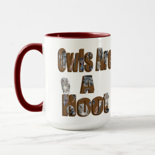 Owls sind ein Hoot Picture Logo, Tasse