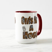 Owls sind ein Hoot Picture Logo, Tasse (VorderseiteRechts)