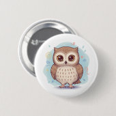 Owls that bring happiness button (Vorne & Hinten)