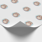 Owls that bring happiness geschenkpapier (Ecke)