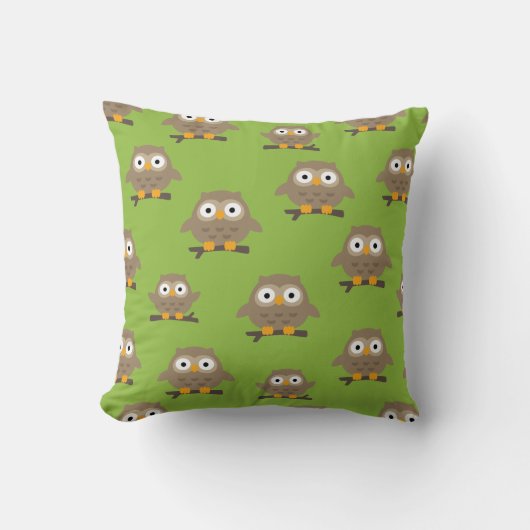 Owls Throw Kissen (Vorderseite)