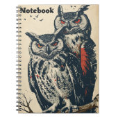 Owls Vintag Notizblock (Vorderseite)