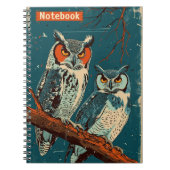 Owls Vintag Notizblock (Vorderseite)