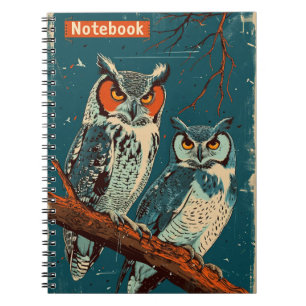 Owls Vintag Notizblock