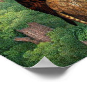 Owls Vintag Poster (Ecke)
