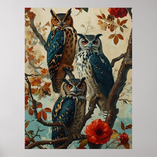 Owls Vintag Poster (Vorne)