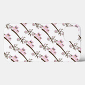 Owls, weiß und rosa Case-Mate iPhone hülle (Rückseite (Horizontal))