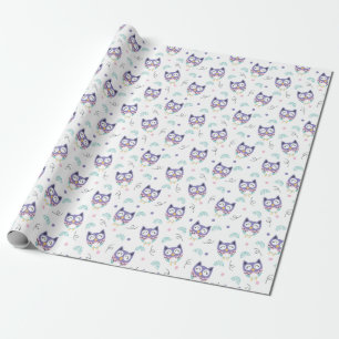 Owls Wrapping Paper Geschenkpapier