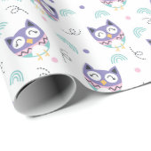 Owls Wrapping Paper Geschenkpapier (Rolleneckpunkt)