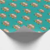 Owls Wrapping Paper Geschenkpapier (Ecke)