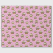 Owls Wrapping Paper Geschenkpapier (Flach)