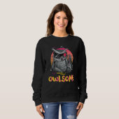 Owlsome Owl Nocturnal Bird Owl Whisperer Sweatshirt (Vorne ganz)