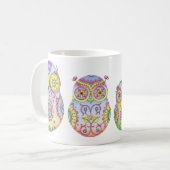 "Owlushka" Familie Kaffeetasse (Vorderseite Links)