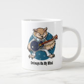 Owlways auf meinem Mind Rock & Roll Gitarren Owl C Jumbo-Tasse (Rechts)