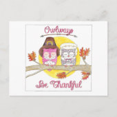 Owlways dankbar Inspiration Postkarte (Vorderseite)
