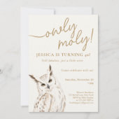 Owly Moly Geburtstagsfeier Einladung (Vorderseite)