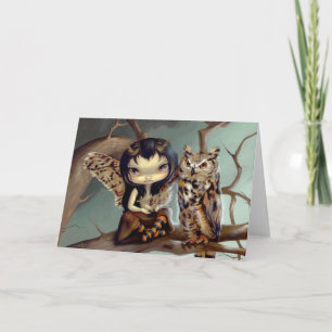 "Owlyn" Gruß-Karte Karte