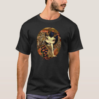 Owlyn Herbst-Shirt-Eulen-im feenhaften T-Shirt