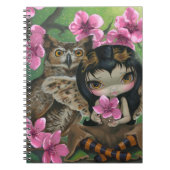 "Owlyn im Frühjahr" Notizbuch Notizblock (Vorderseite)