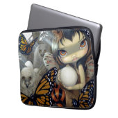 "Owlyn im Nest" Elektronik-Tasche Laptopschutzhülle (Vorderseite Links)