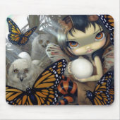 "Owlyn im Nest" Mousepad (Vorne)