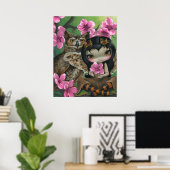 Owlyn im Springtime ART PRINT Owl Fairy Spring Poster (Heimbüro)