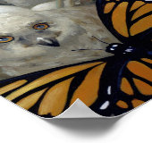 Owlyn in der Nest ART PRINT Eukalyptusmärchen Poster (Ecke)